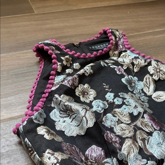 Black Floral Chinese Laundry Dress - Picture 9 of 11